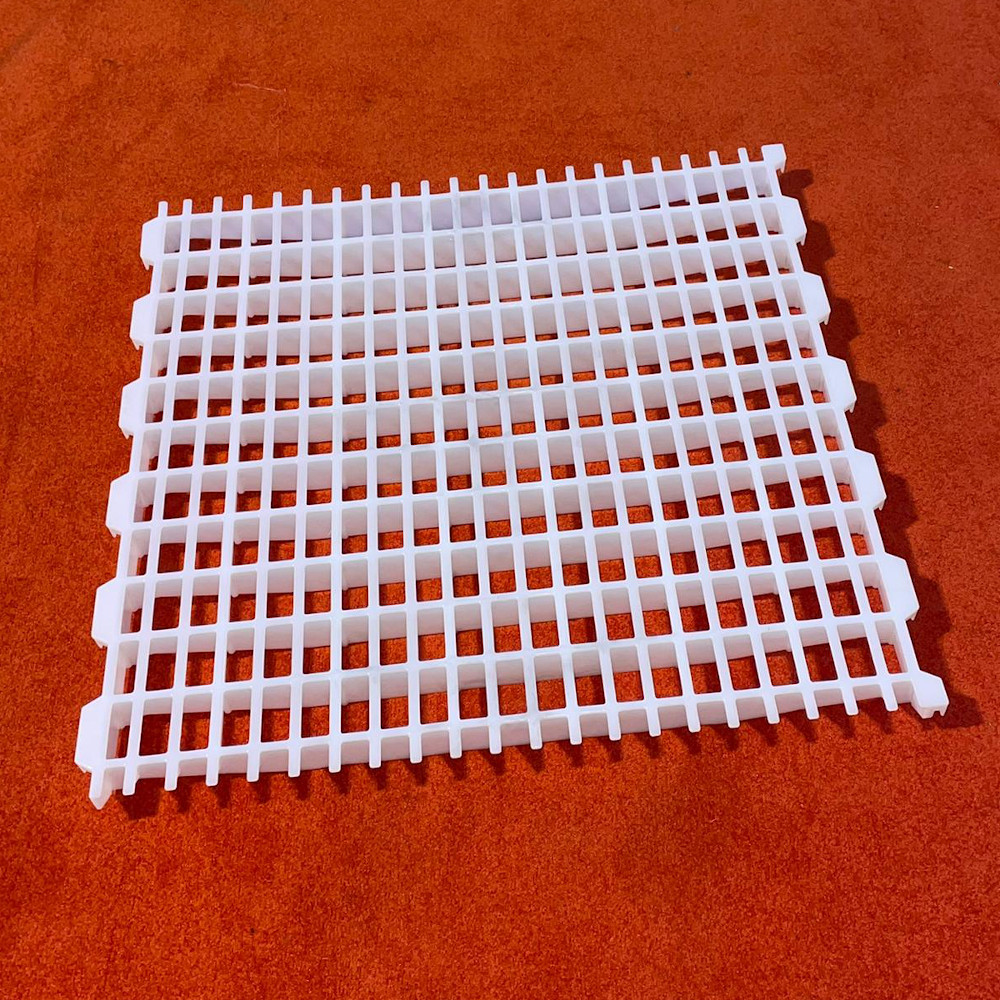 PVC Geflügelrost weiß 60 x 60 cm