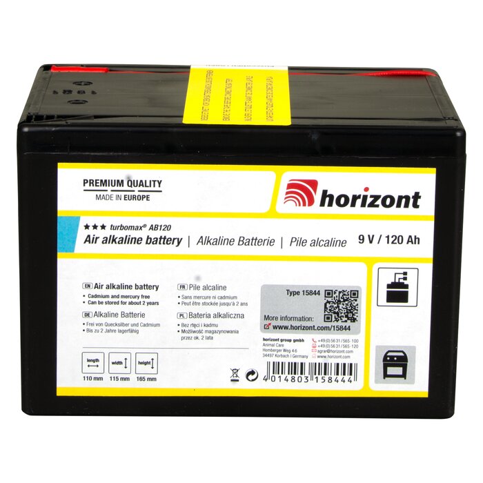 9 V Alkaline-Batterie - turbomax® AB120 / 120 Ah