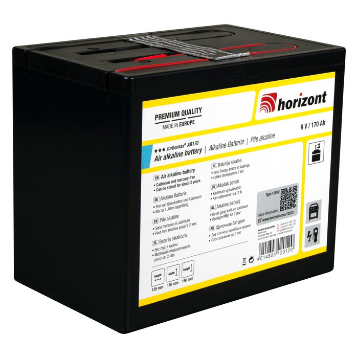 9 V Alkaline-Batterie | turbomax® AB170 / 170 Ah