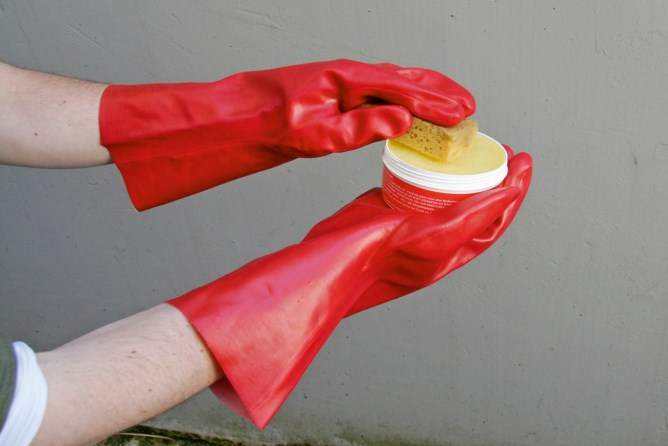 Ölhandschuhe / Schutzhandschuhe rot