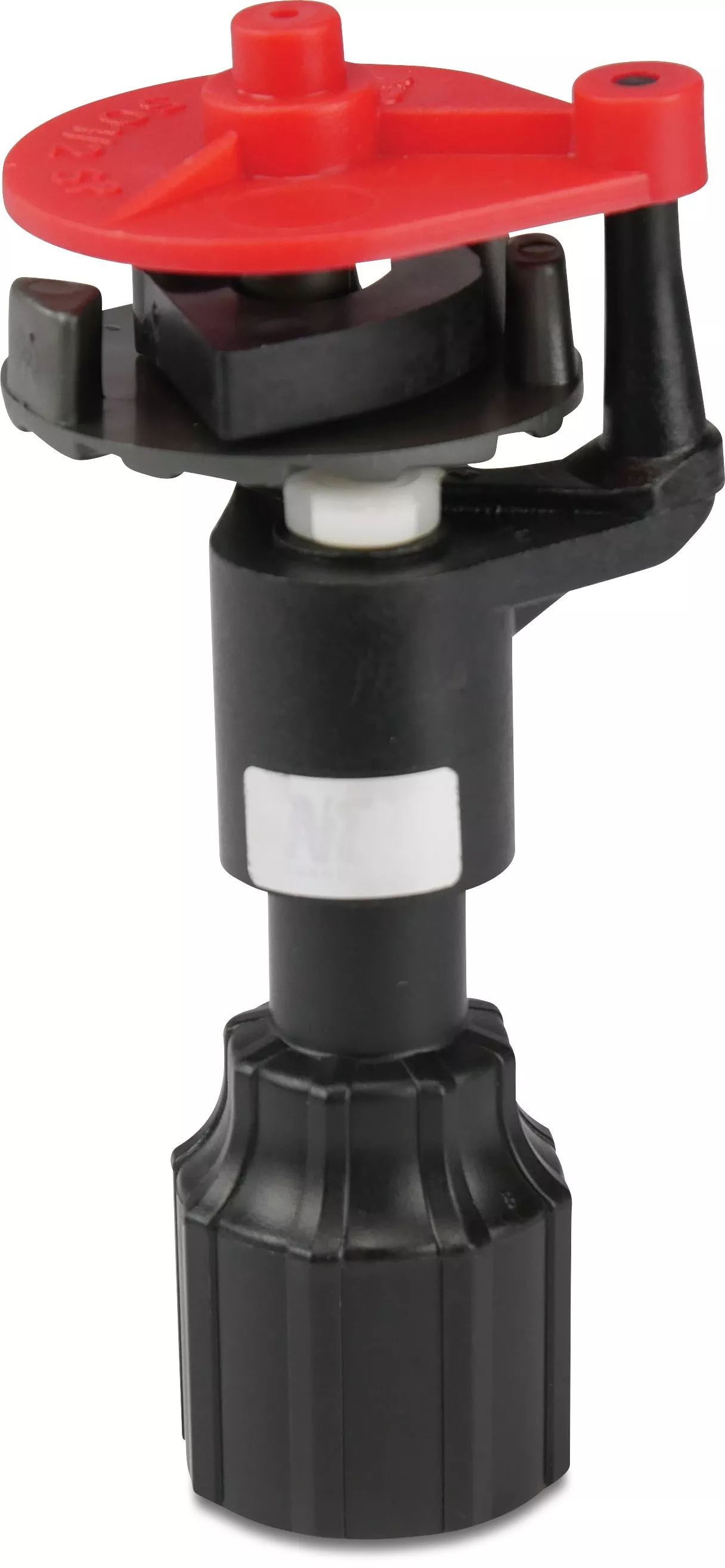 692020 Vollkreisregner Kunststoff schwarz / rot