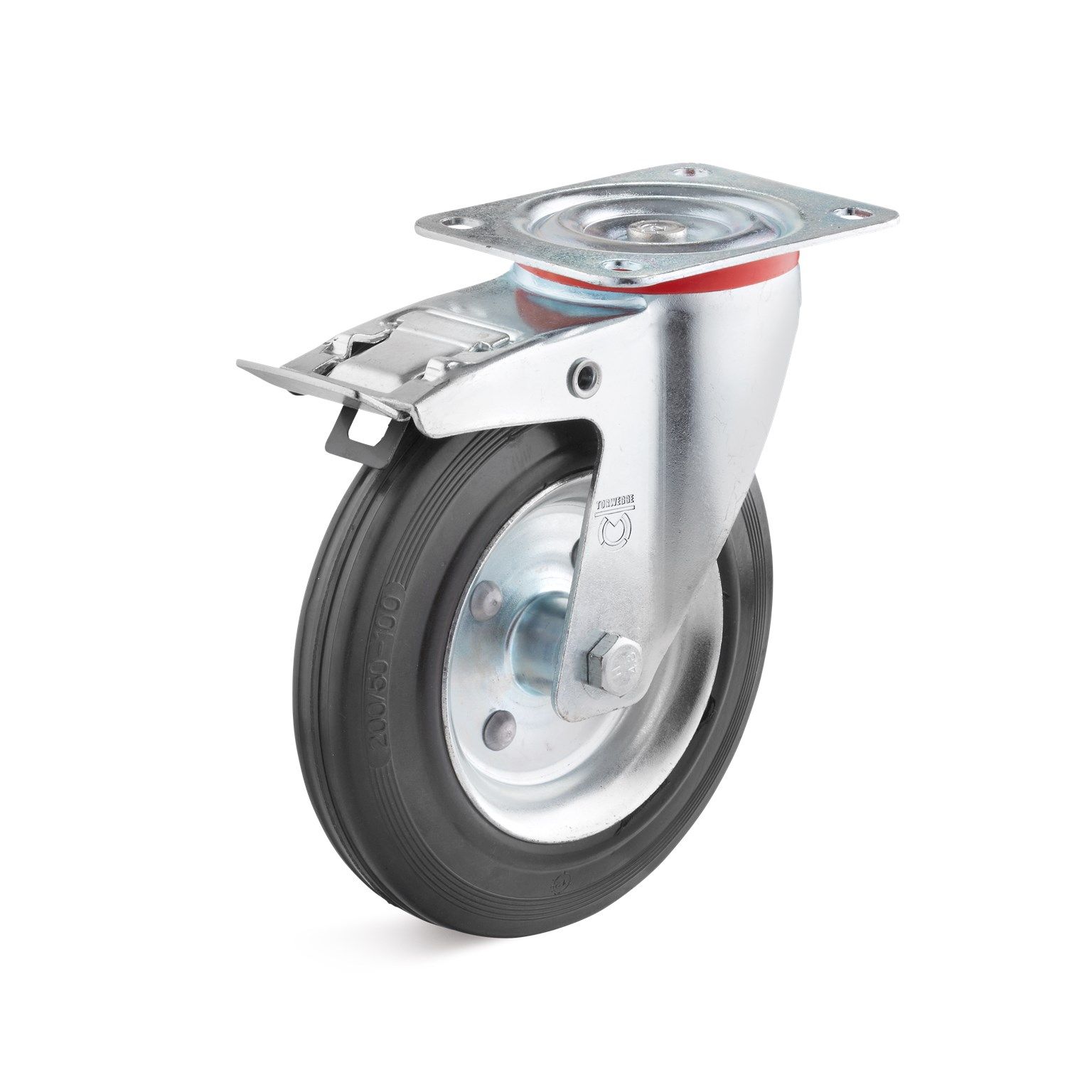 139609-139611 Lenkrolle vollgummibereift mit Bremse