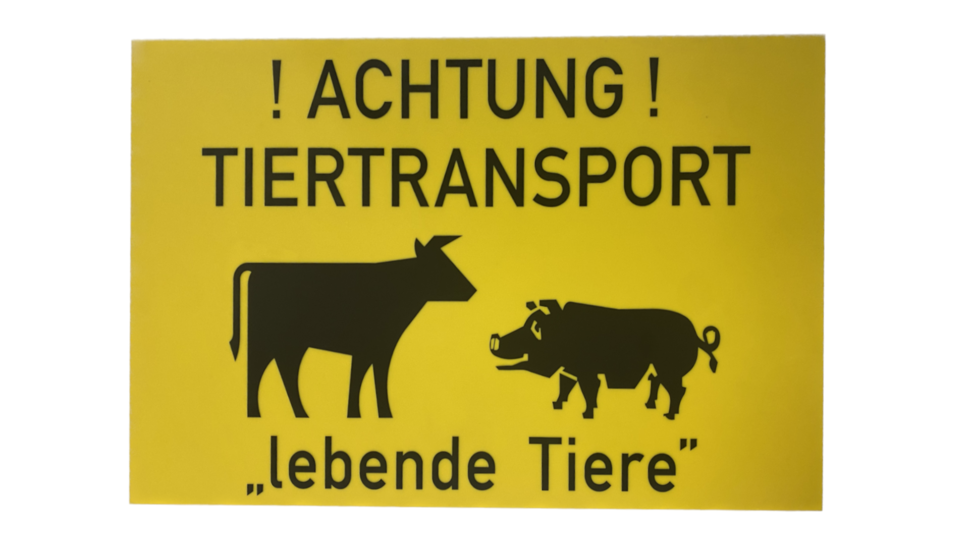 Warnschild "Tiertransport"