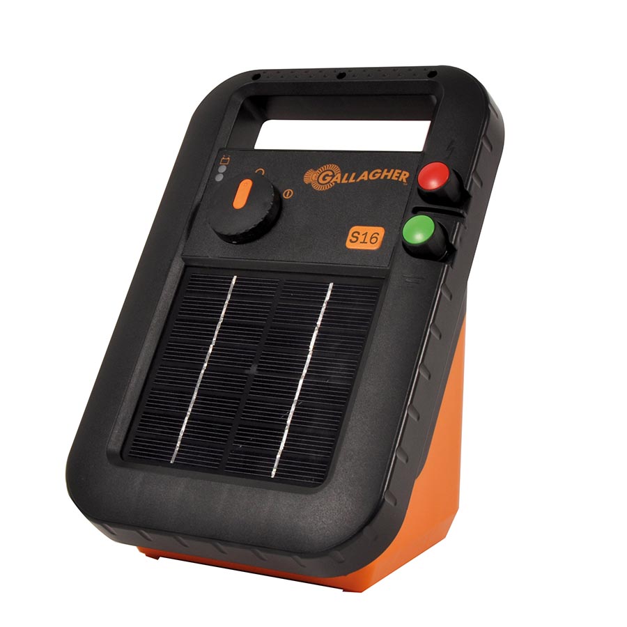 S16 Solar-Weidezaungerät mit Batterie - 6V/0,16J