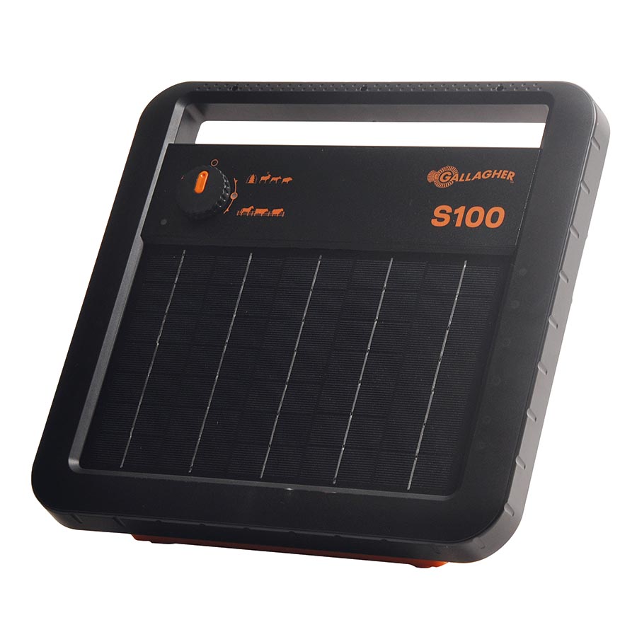 S100 Solar-Weidezaungerät mit Batterie 12V/1,0J