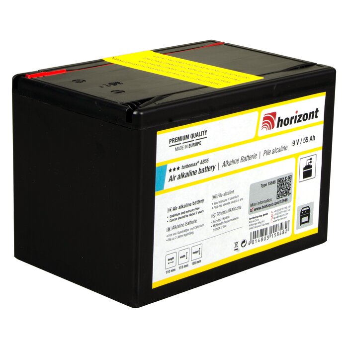9 V Alkaline-Batterie | turbomax® AB55 / 55 Ah