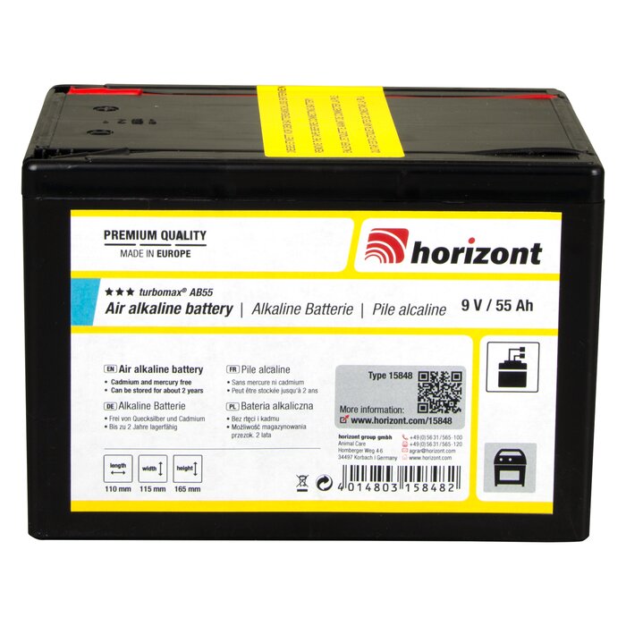 9 V Alkaline-Batterie | turbomax® AB55 / 55 Ah