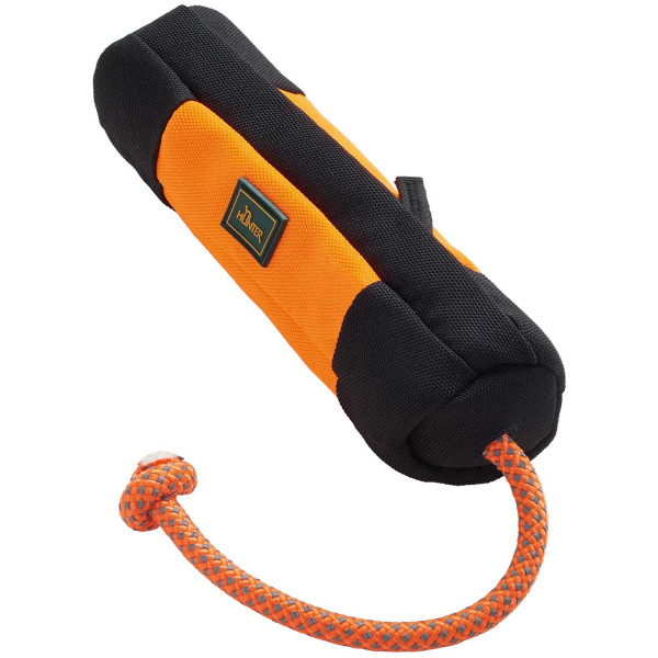 Trainer Snack Dummy mit Seil, orange/schwarz 20 cm